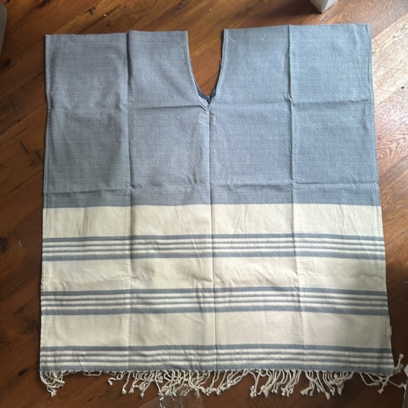 Causebox (now AllTrue) nautical caftan/swim cover up. Width: 35”. Length: 38.5 - Picture 1 of 4